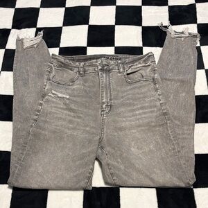 American Eagle Outfitters Gray LONG Skinny Jeans